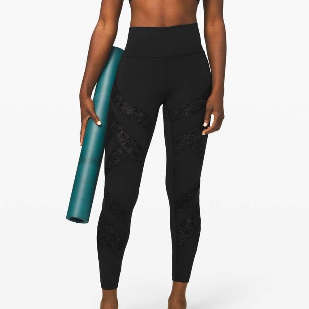Lululemon Athletica Women's Wunder Under High-Rise Tight* Flocked in Black
